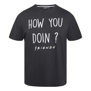 T-shirt Friends How You Doin noir licence officielle