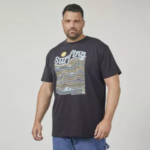 T-shirt surf graphique noir taille 8XL esprit été-8XL