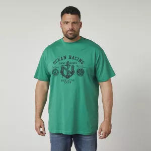 T-shirt imprimé Ocean Racing vert-7XL
