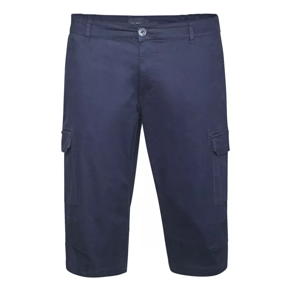 Short cargo capri confort bleu marine -4XL