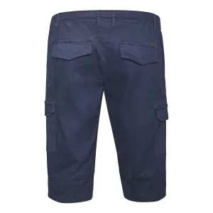 Short cargo capri confort bleu marine -8XL