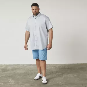 Short chino stretch confort bleu-P52