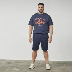 Short chino stretch confort bleu marine-P62