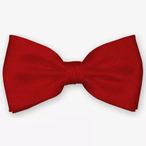 Noeud papillon en soie rouge