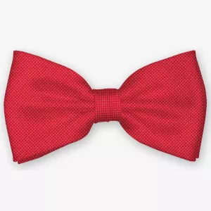 Noeud papillon en soie rouge à petit poids