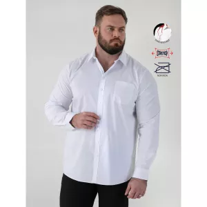 Chemise stretch élégante blanche t-4XL