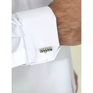 Chemise stretch élégante blanche t-4XL