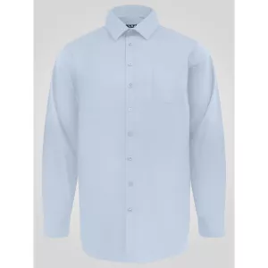 Chemise stretch élégante bleu clair t-7XL