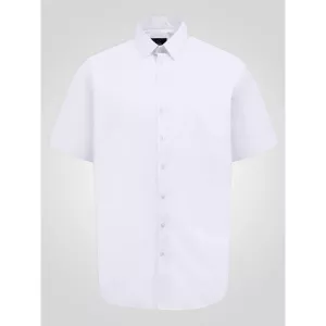 Chemise manches courtes élégante blanche-4XL