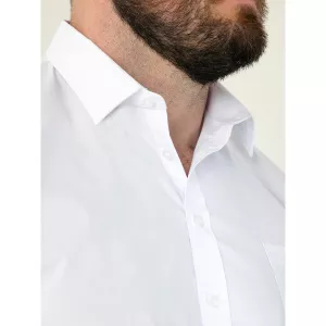 Chemise manches courtes élégante blanche-7XL