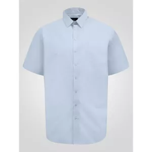 Chemise manches courtes élégante bleu clair-4XL