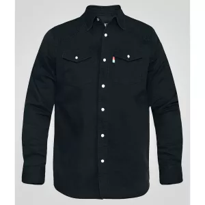 Chemise denim western authentique noire-5XL