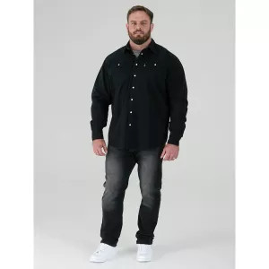 Chemise denim western authentique noire-3XL