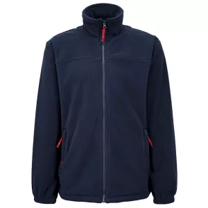 Polaire zippé avec poches bleu marine