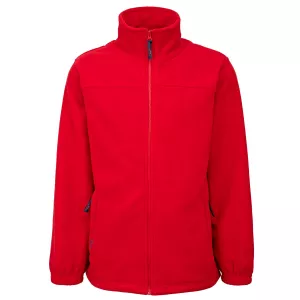 Polaire zippé avec poches rouge-12XL