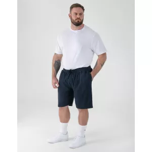 Short stretch confortable été bleu marine -4XL