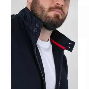 Blouson harrington britannique bleu marine-6XL
