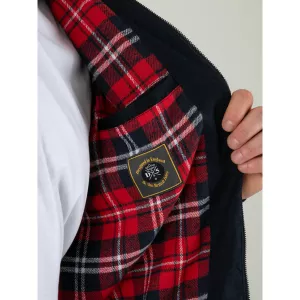 Blouson harrington britannique bleu marine-5XL