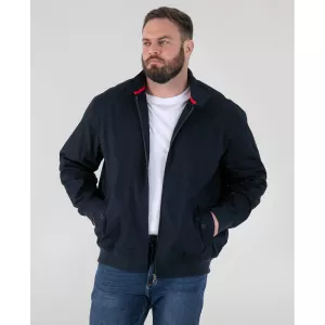 Blouson harrington britannique bleu marine-5XL