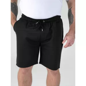 Short jacquard taille élastique noir-3XL