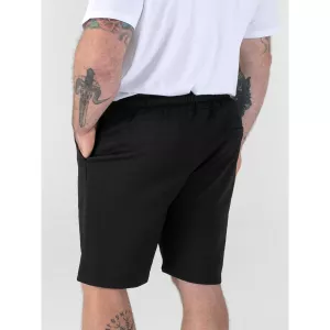 Short jacquard taille élastique noir-3XL