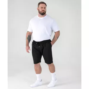 Short jacquard taille élastique noir-3XL