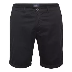 Short chino stretch confort noir