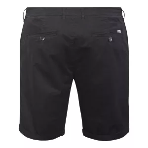 Short chino stretch confort noir-P54