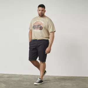 Short chino stretch confort noir-P42