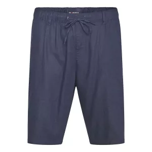 Short léger lin viscose bleu marine-5XL