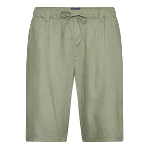 Short léger lin viscose vert olive-4XL