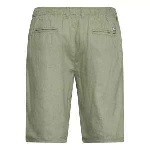 Short léger lin viscose vert olive-6XL