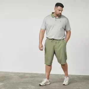 Short léger lin viscose vert olive-5XL