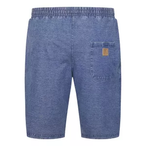 Short stretch chiné confort bleu indigo-4XL