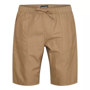 Short coton léger à cordon Camel