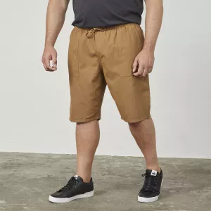 Short coton léger à cordon Camel-3XL