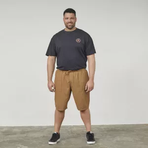 Short coton léger à cordon Camel-6XL