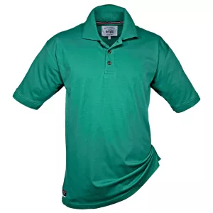 Polo piqué uni Brigg vert bouteille