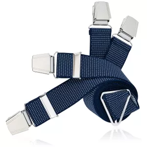 Bretelles X-Form LINDENMANN bleu marine petit point-C130