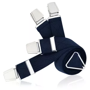 Bretelles X-Form LINDENMANN bleu marine grand losange