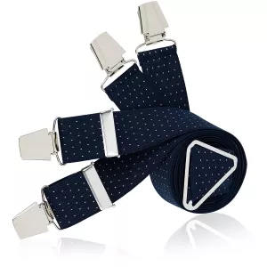 Bretelles X-Form LINDENMANN bleu marine point