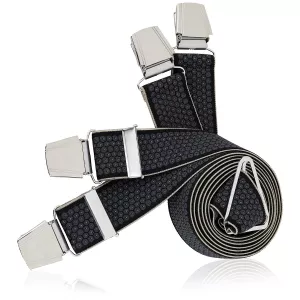 Bretelles X-Form LINDENMANN motif gris anthracite