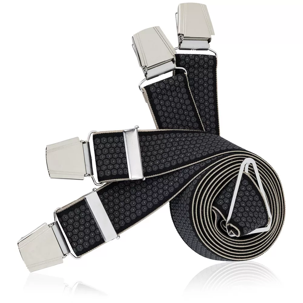 Bretelles X-Form LINDENMANN motif gris anthracite-C150