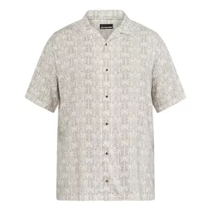 Chemise à motifs Beige clair viscose