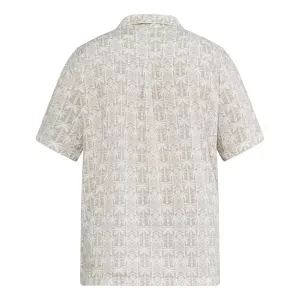 Chemise à motifs Beige clair viscose-3XL