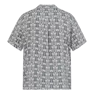 Chemise à motifs vert délavé viscose-3XL