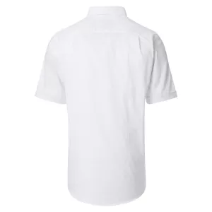 Chemise Oxford blanche unie Comfort Fit -4XL