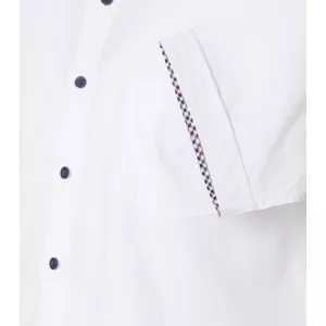 Chemise Oxford blanche unie Comfort Fit -4XL