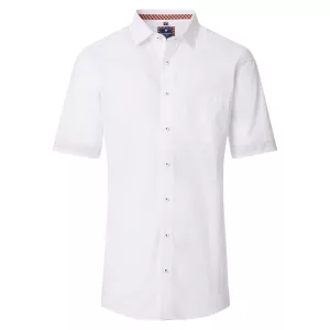 Chemise casual blanche Comfort Fit col Kent