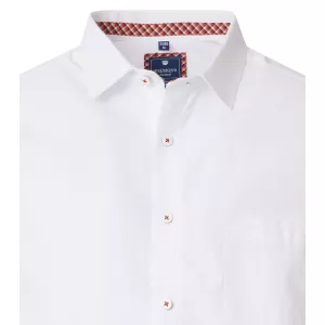 Chemise casual blanche Comfort Fit col Kent-5XL